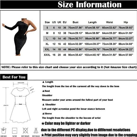 PARTY Glittering Black‎ Bodycon One Shoulder Slim Fit Midi Dress Size L RefI003 - Picture 10 of 15